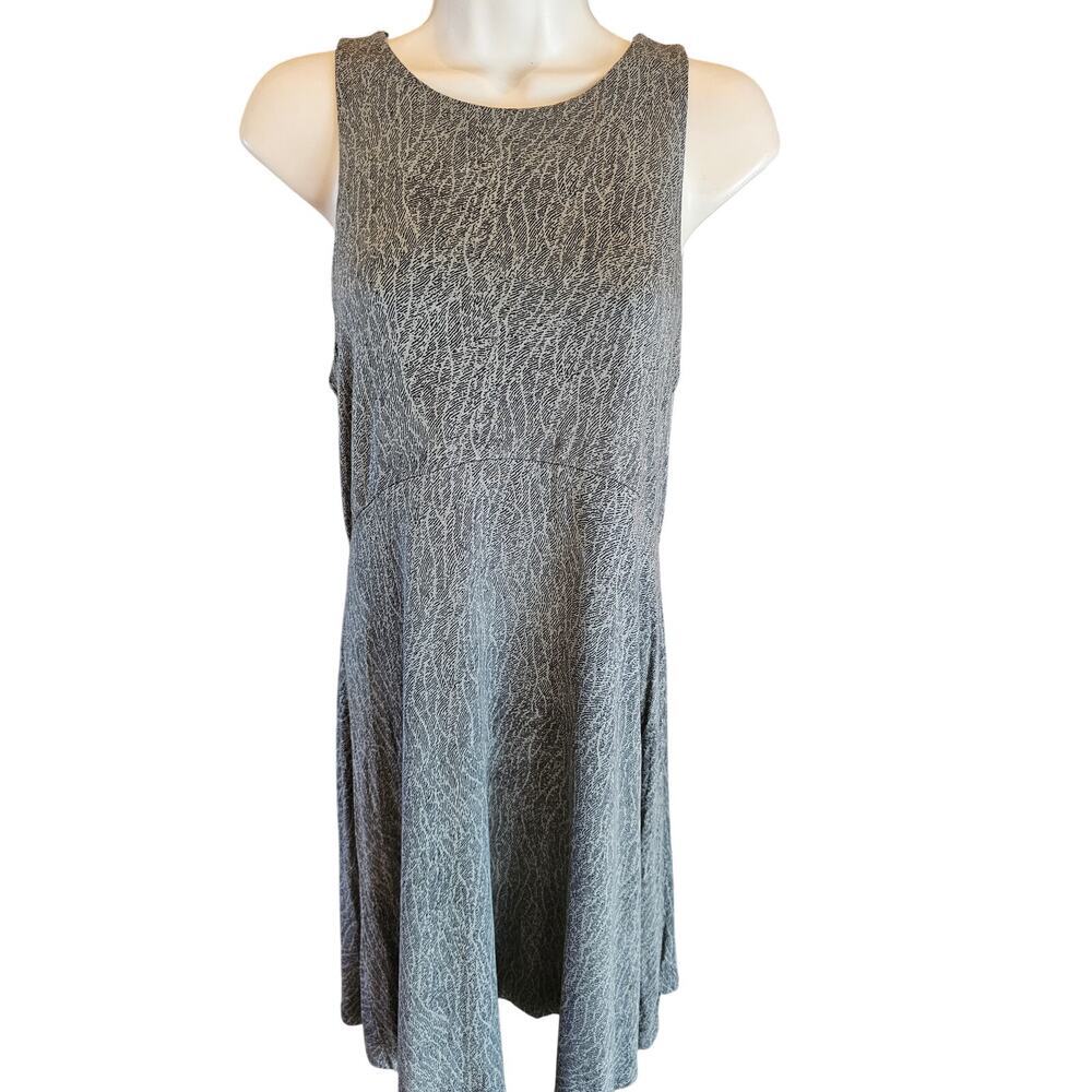 Athleta Santorini dress grey green modal EUC M sleevless summer comfortable